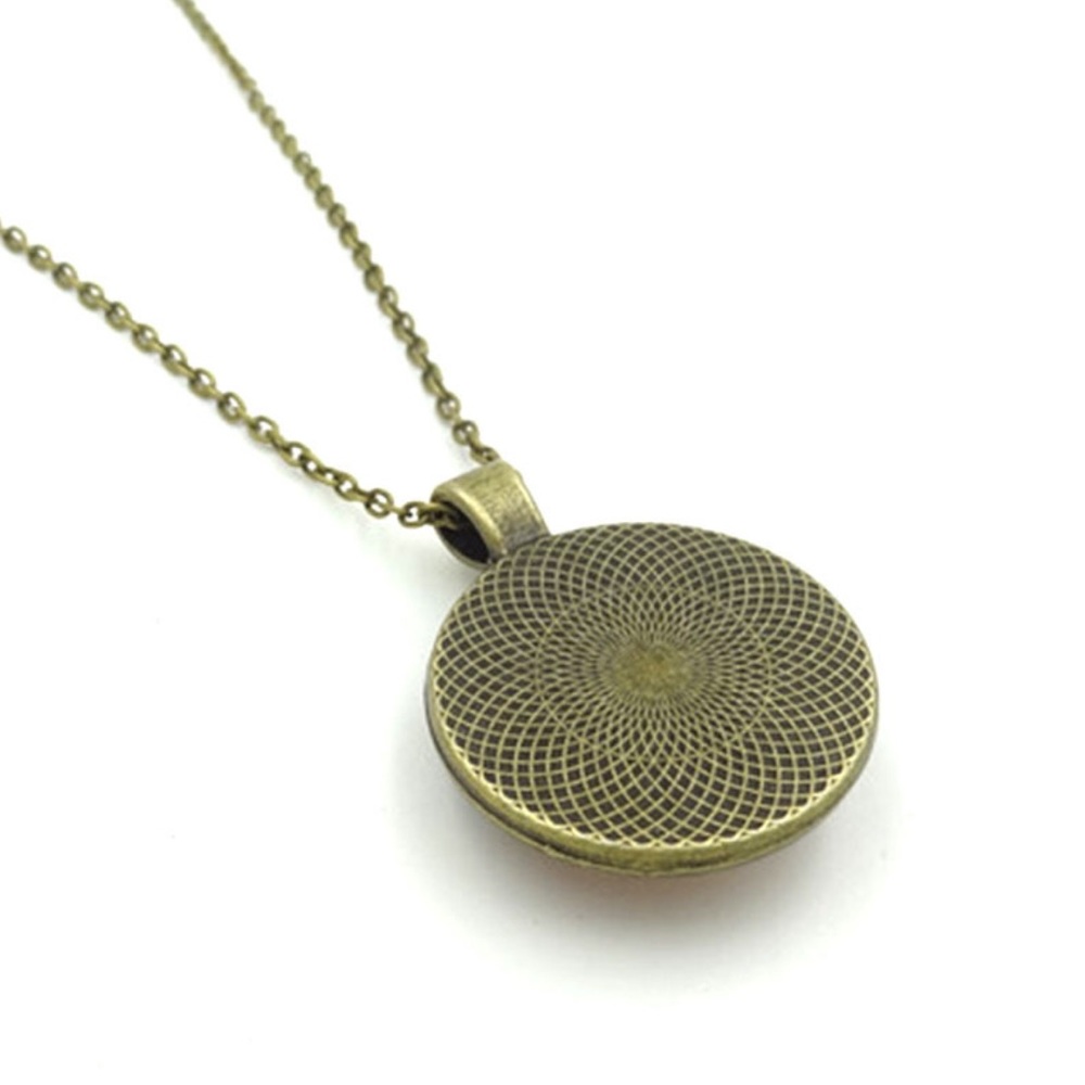 Earth Map Pendant in Bronze Tones - Picture 3 of 4